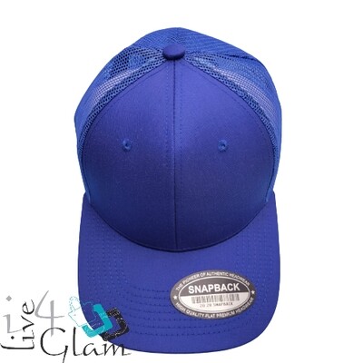 Straight Rim Plain Style Trucker Cap