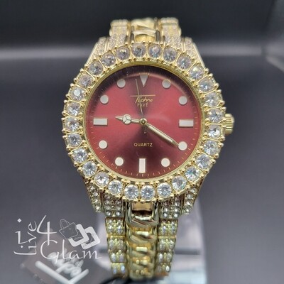 Iced Out Fashion CZ Watch