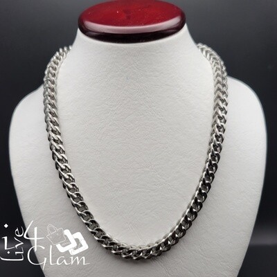 Stainless Steel Silver 30&quot; Franco Chain 5mm