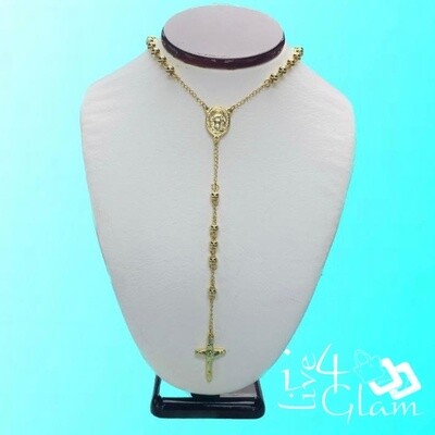 Stainless Steel Gold Rosary Chain