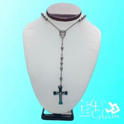 Stainless Steel Silver Large Rosary Chain