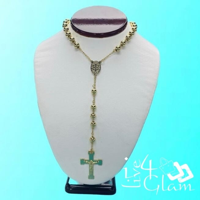 Stainless Steel Large Gold Rosary Chain