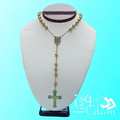 Stainless Steel Large Gold Rosary Chain