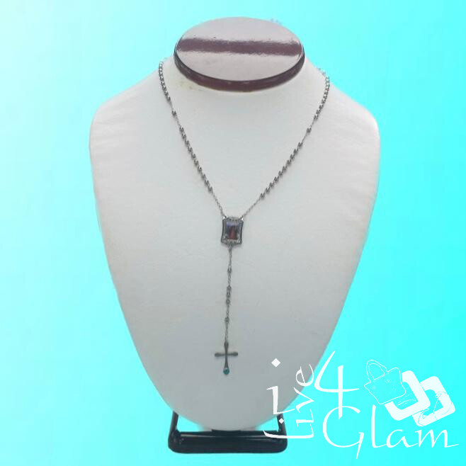 Stainless  Steel Silver 3mm Small  Rosary Scapular Chain