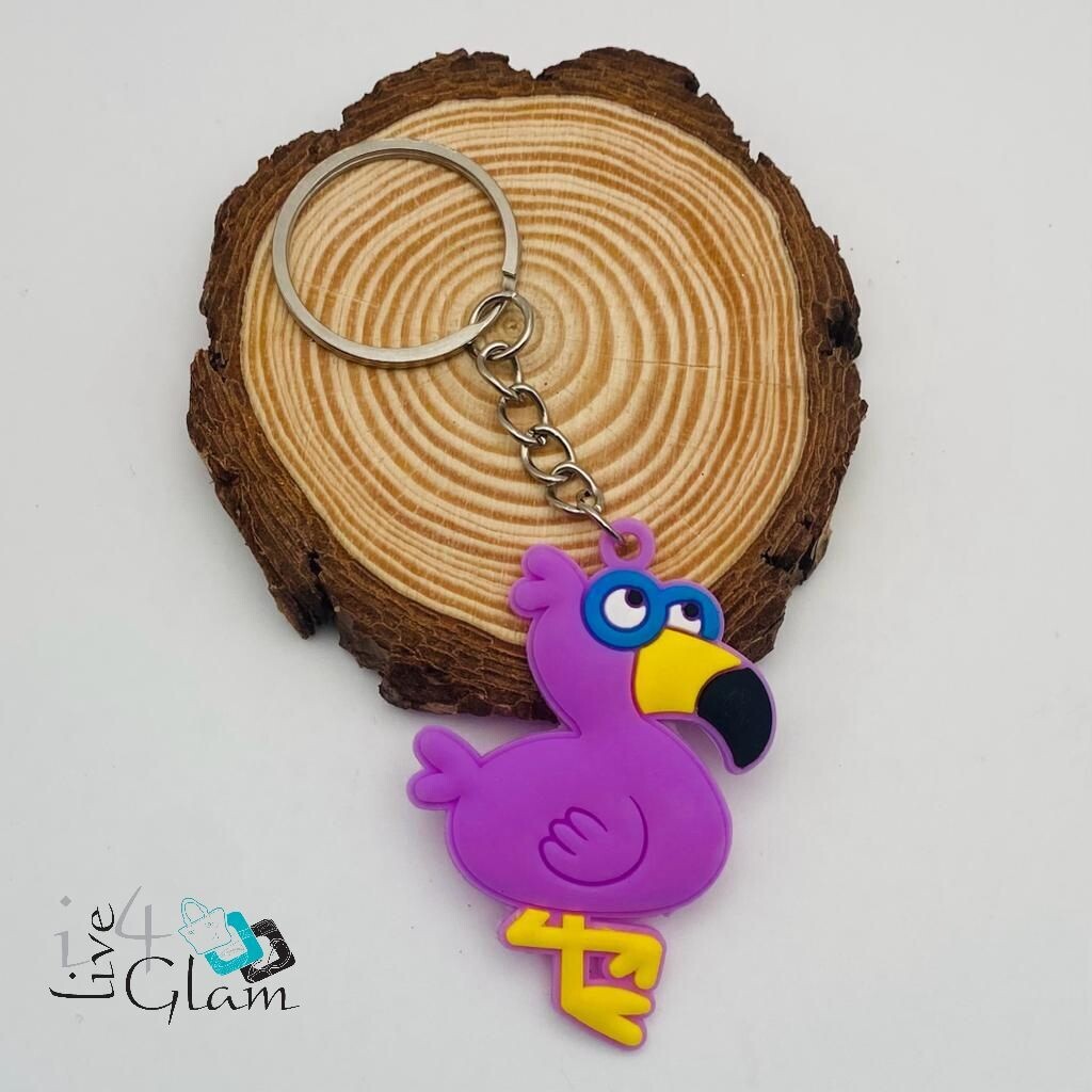 Bird Keychain, Color: Purple