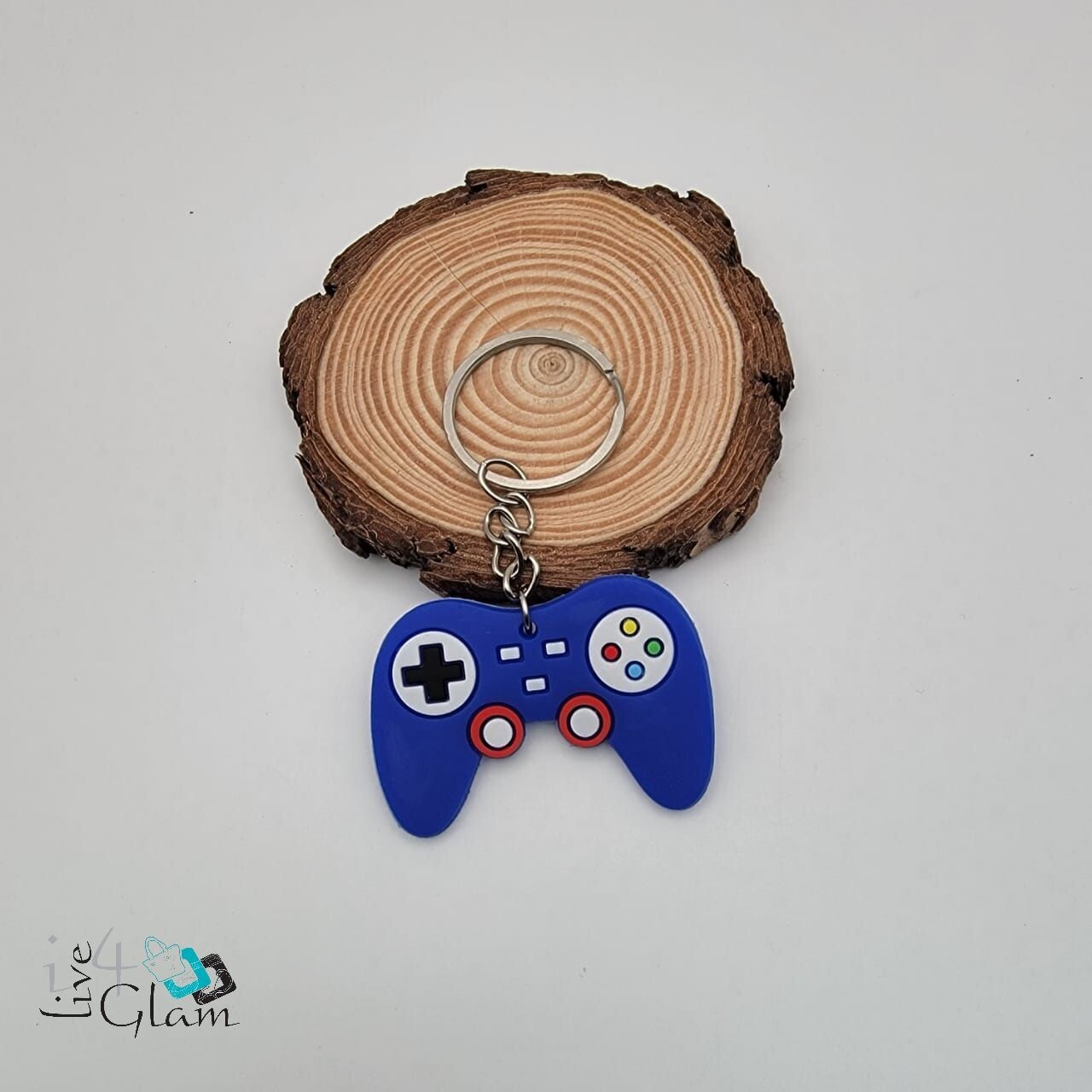 Game Controller Keychain, Color: Blue