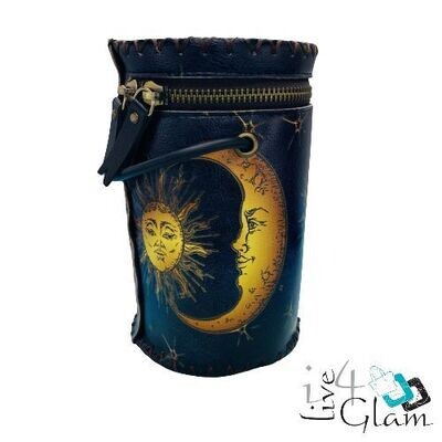 Cylinder Leather Cross Body Bag