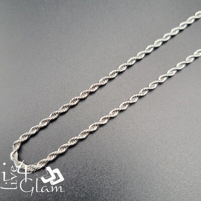 Stainless Steel Rope 18" Chain 2mm Silver