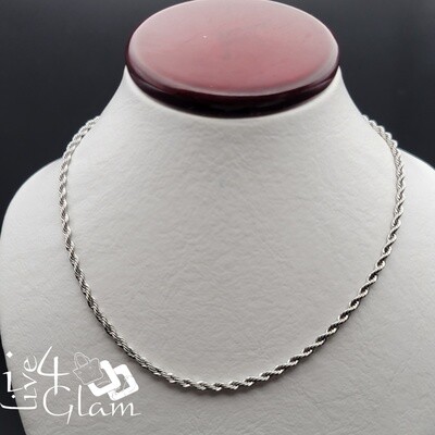 Stainless Steel Rope 18&quot; Chain 2mm Silver