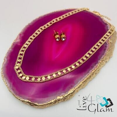 Stainless Steel Fancy Circle Link Chain Set