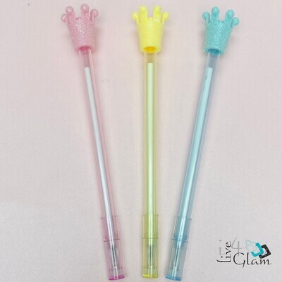 Glitter Crown Pen