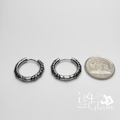 Stainless Steel 14mm Vintage Huggie