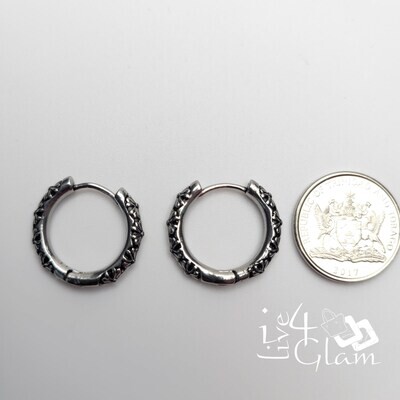 Stainless Steel 14mm Vintage Huggie