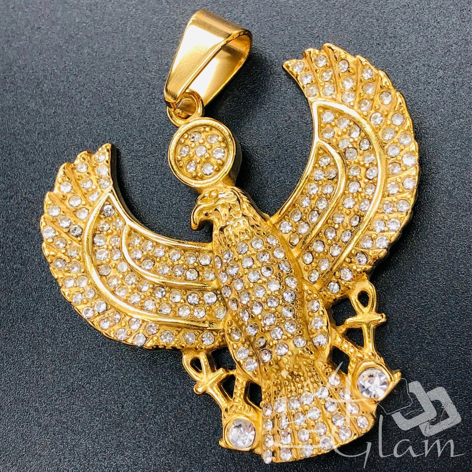 Stainless Steel Bling Eagle Pendant