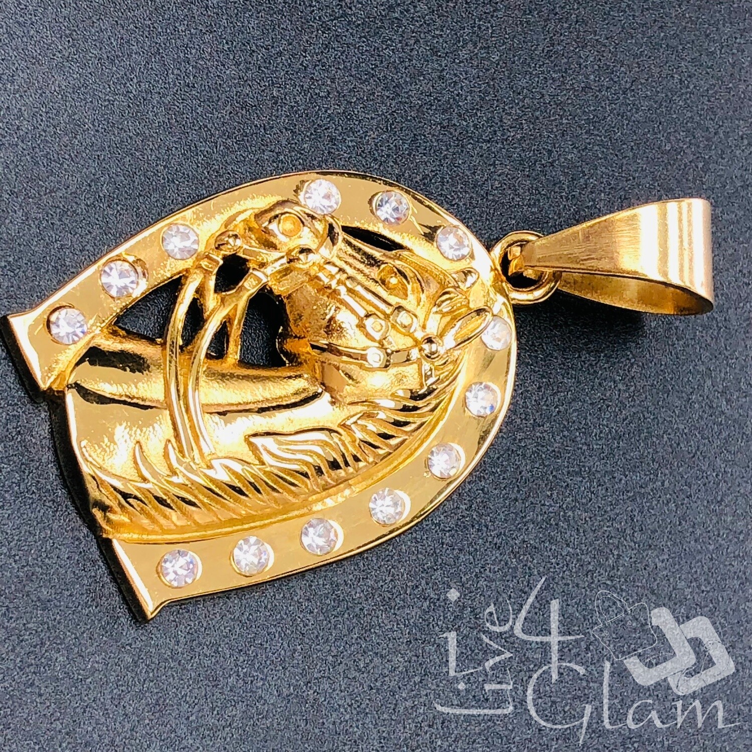 Stainless Steel Horseshoe Pendant