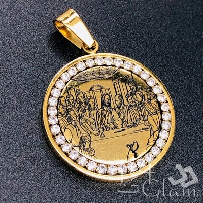 Stainless Steel Last Supper Pendant
