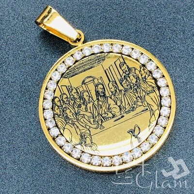 Stainless Steel Last Supper Pendant