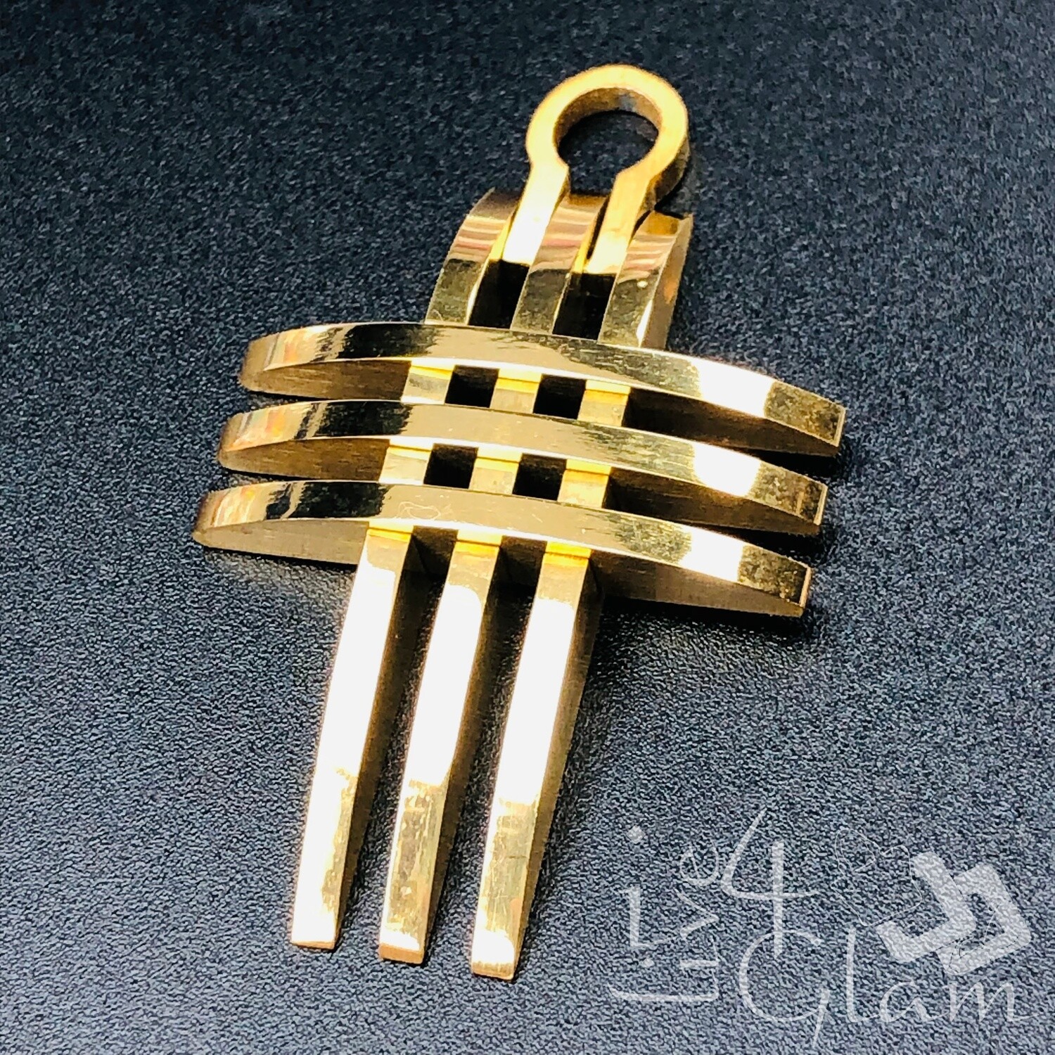 Stainless Steel Small Cross 2D Pendant
