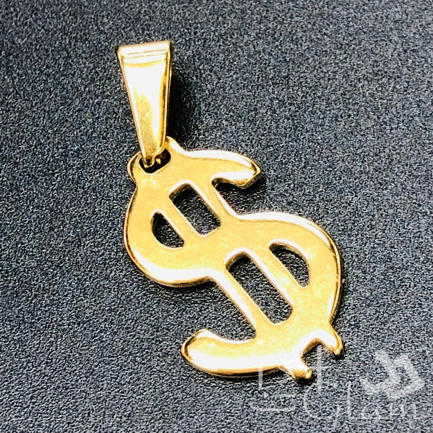 Stainless Steel Small Dollar Pendant