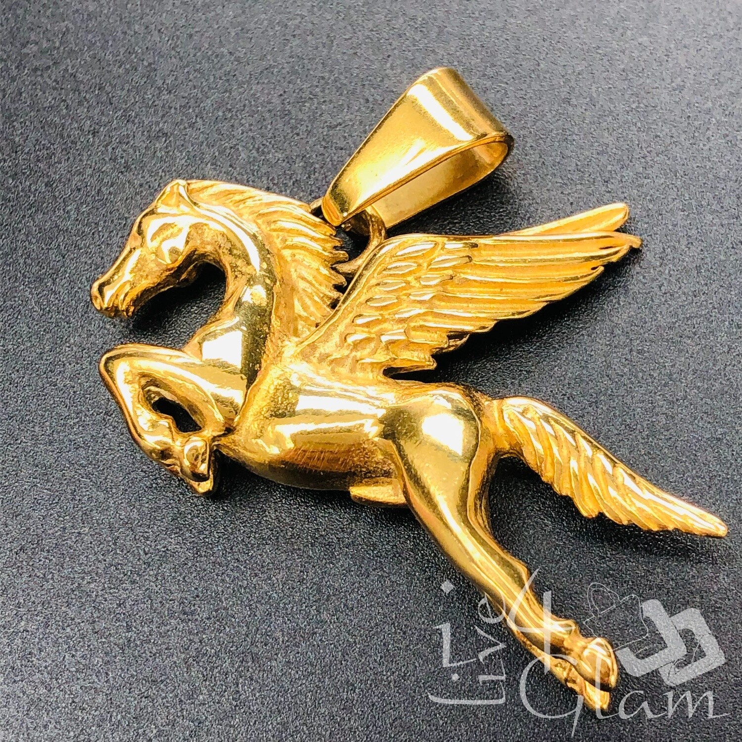 Stainless Steel Pegasus Pendant