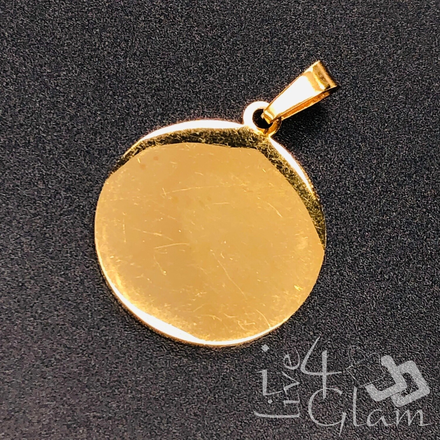 Stainless Steel Round Blank Pendant