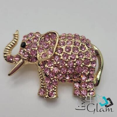 Elephant Broach Swaroski Large