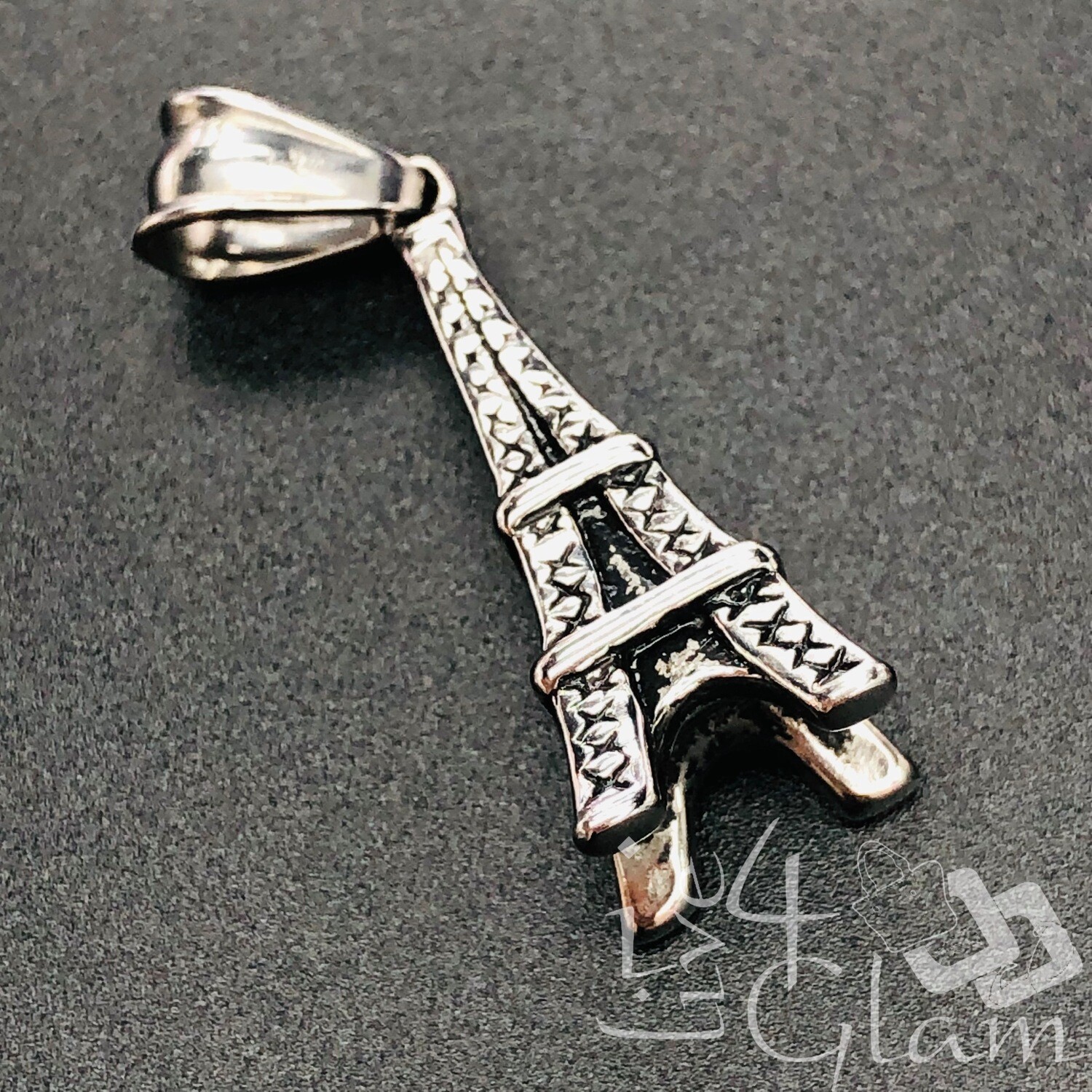 Stainless Steel Silver Eiffel Tower Pendant