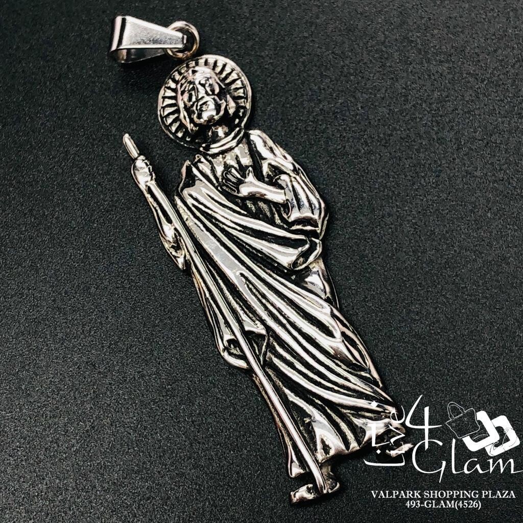 Stainless Steel Silver Jesus Pendant