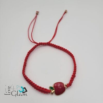 Apple Pull String Bracelet