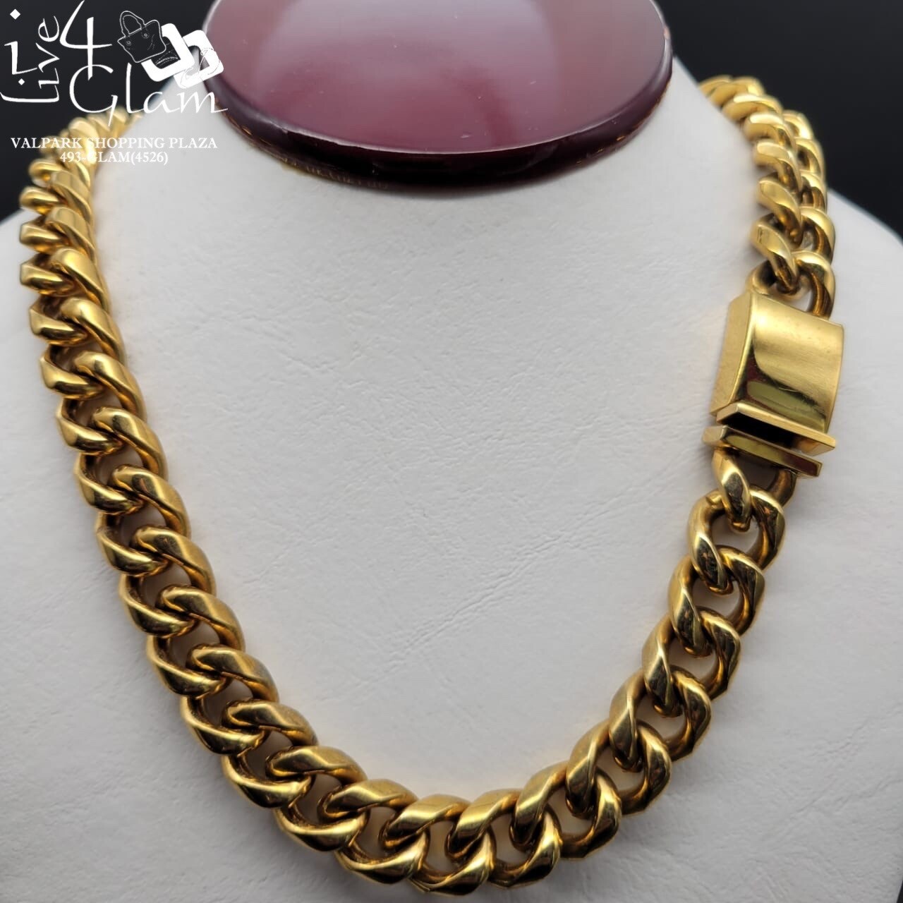 Stainless Steel 24” Open Miami Cuban Chain 10mm
