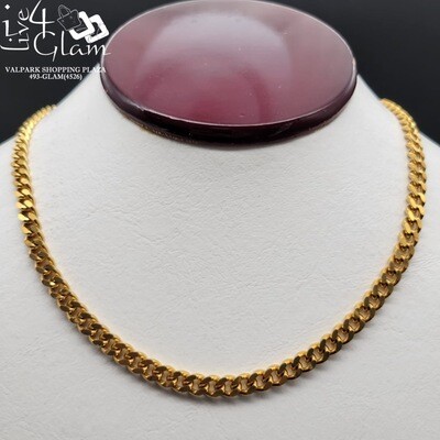 Stainless Steel Open Miami Cuban 24&quot; Chain 5mm