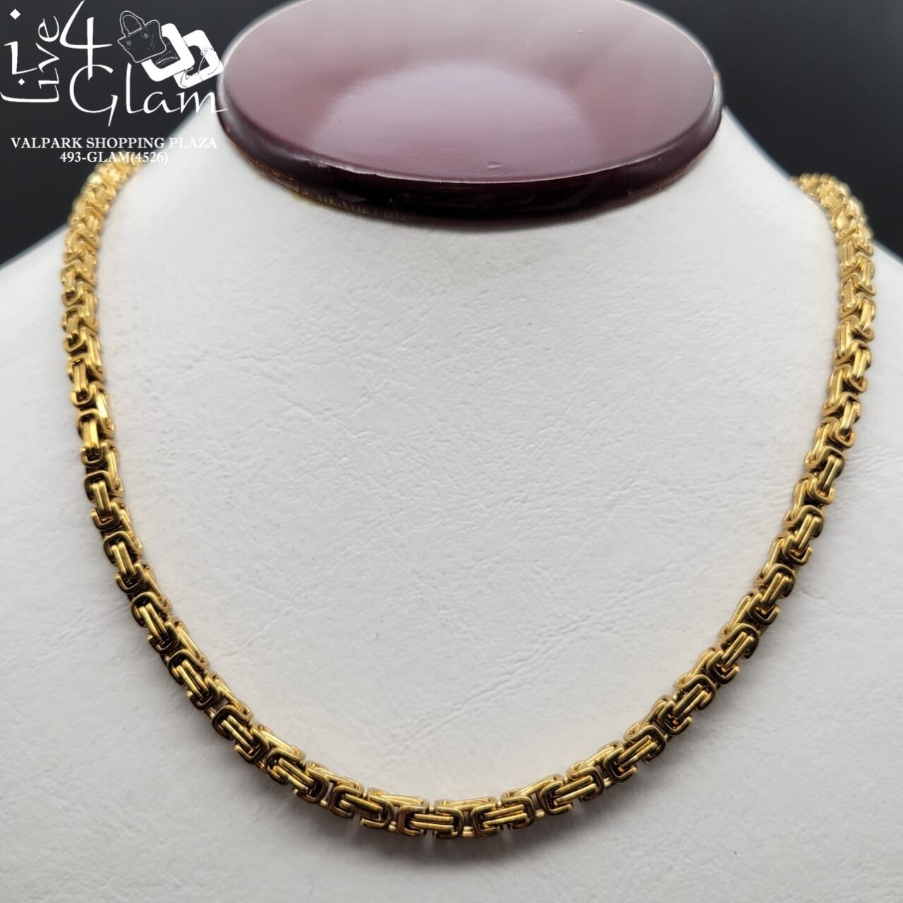 Stainless Steel 4mm Byzantine 24&quot; Chain