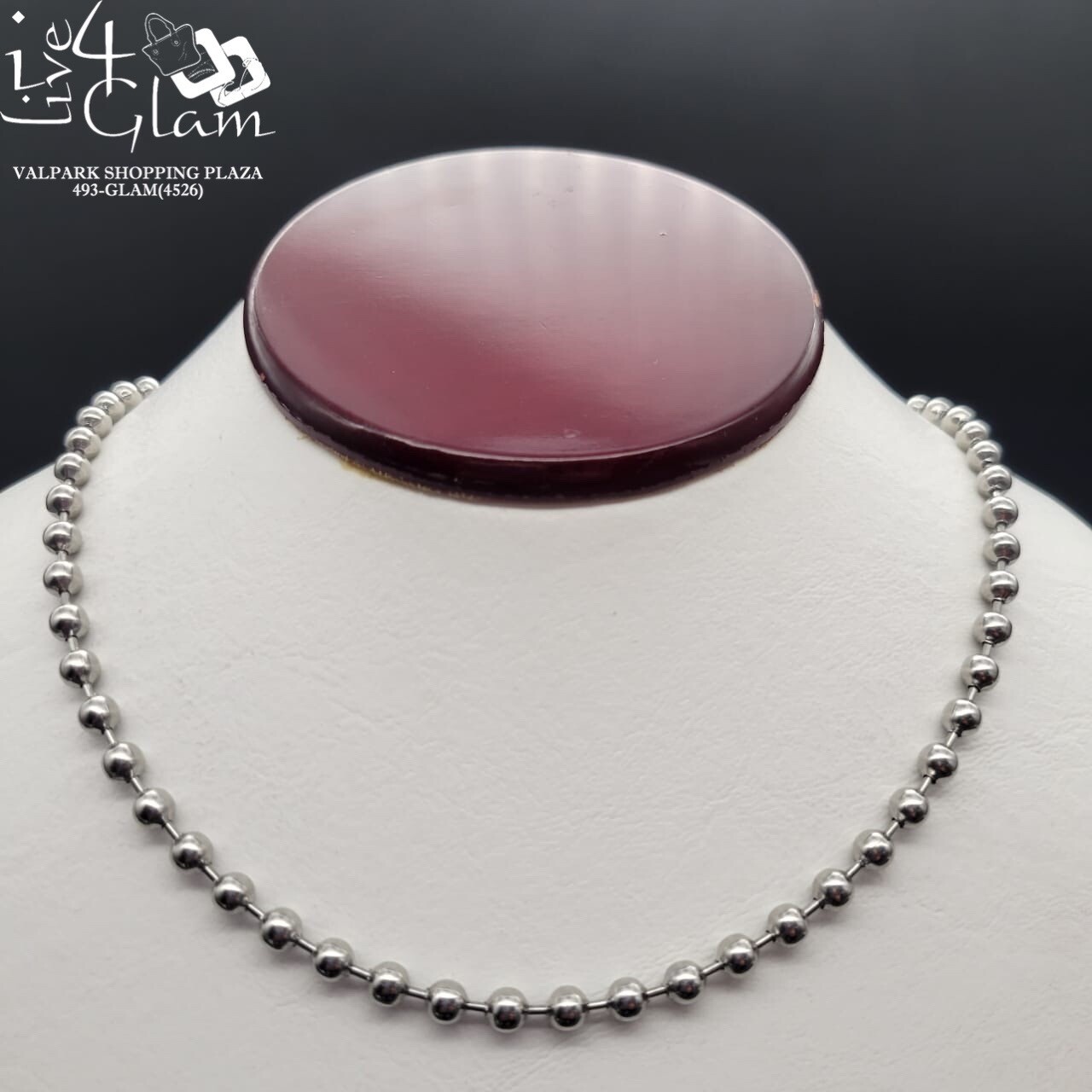 Stainless Steel Silver Large Ball Chain
