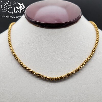 Stainless Steel Wheat 24&quot; Link Chain 4mm
