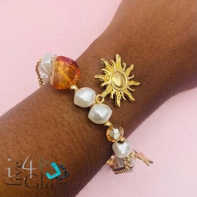 Fashion Pearl Bracelet Love/Sun