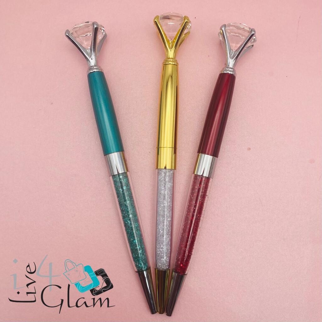 Diamond Glitter Pen w/Velvet Pouch