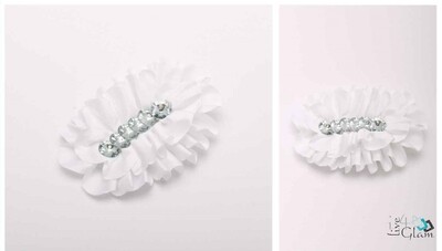 White CZ Hair Clip