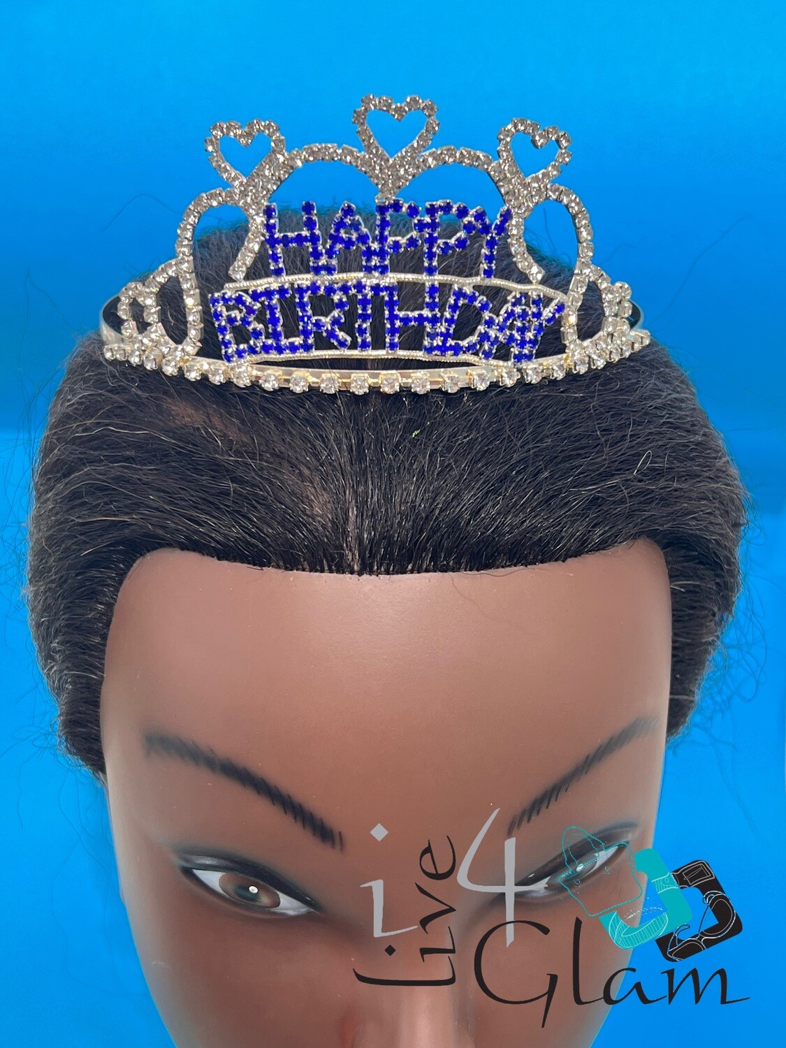 Happy Birthday Blue/Crystal Tiara
