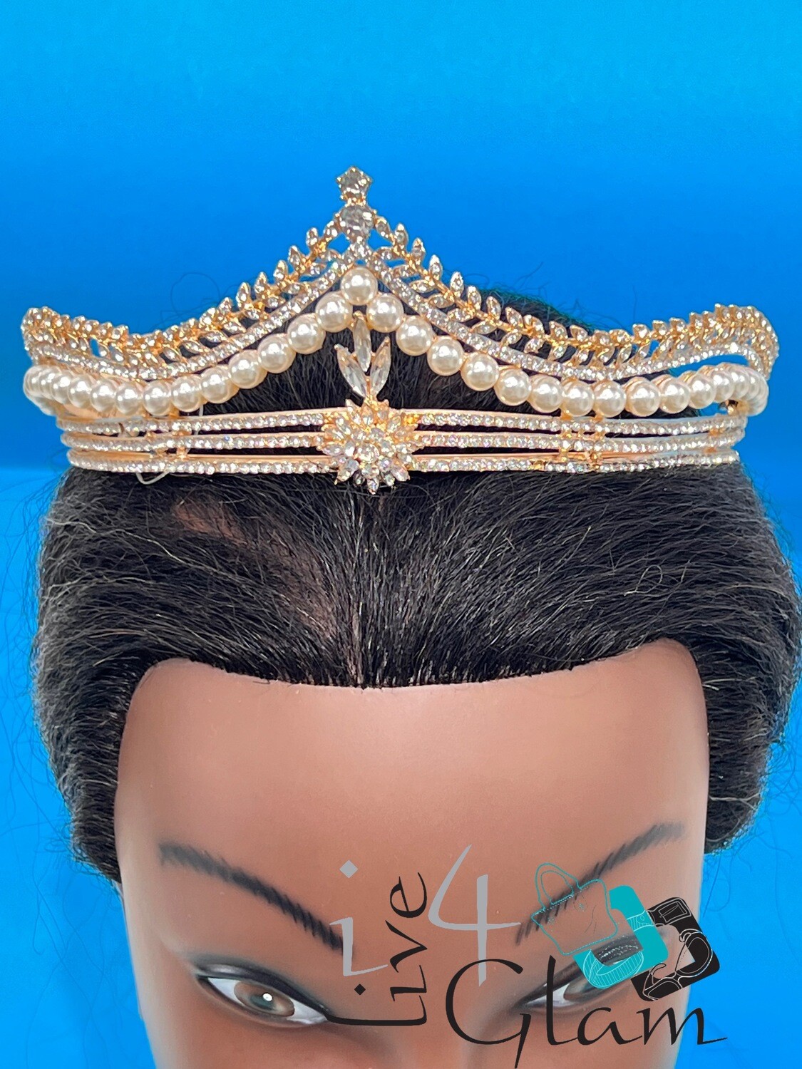 Crystal with Pearls Tiara