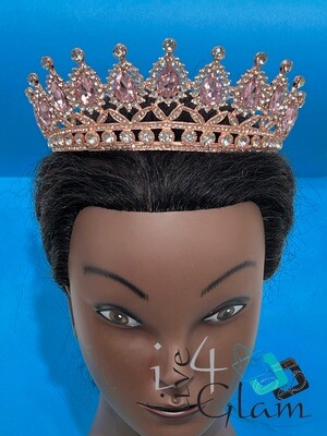 Tiara Pink Crystals Crown