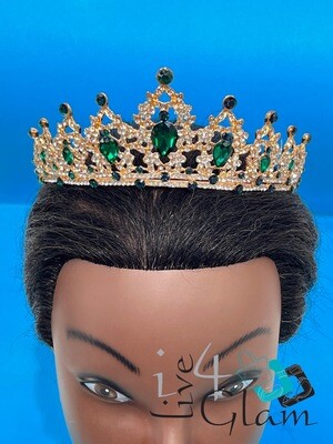Gold Emerald Tiara