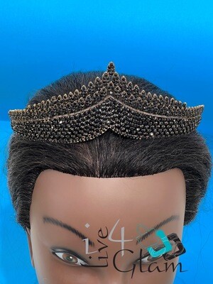 Tiara Black Crystal Crown