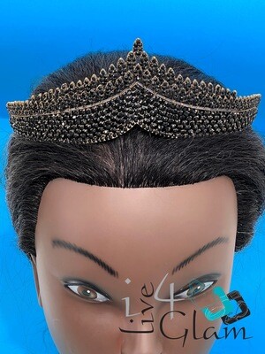 Tiara Black Crystal Crown