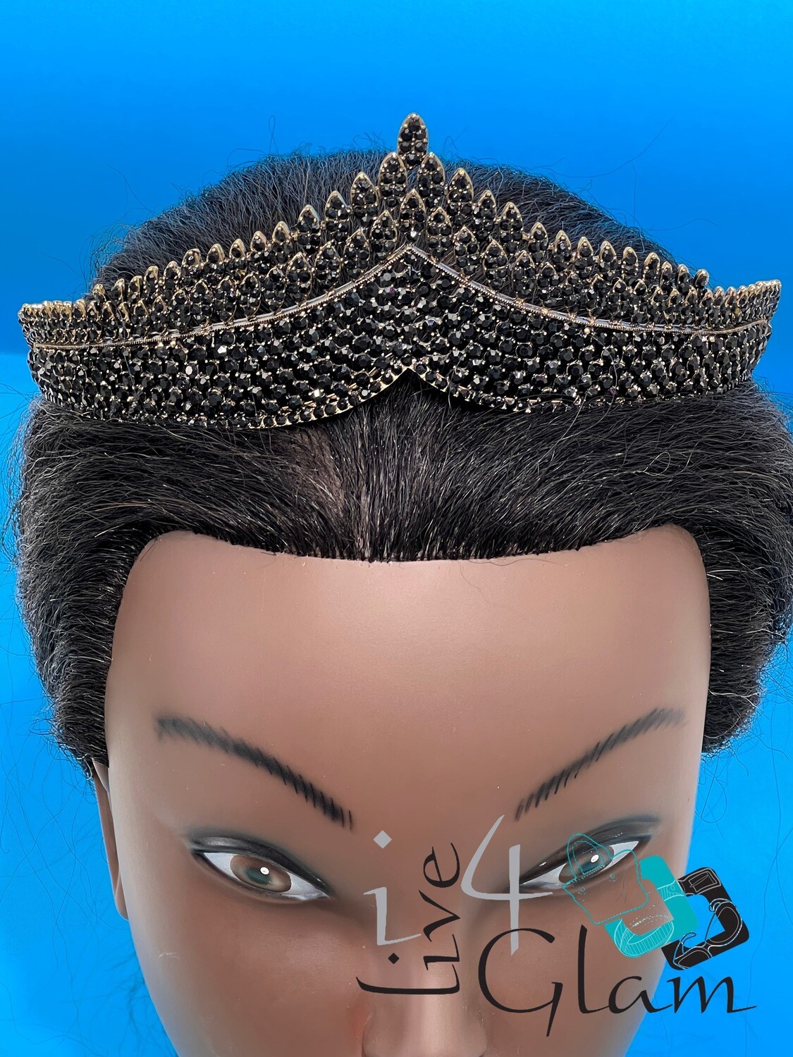 Tiara Black Crystal Crown