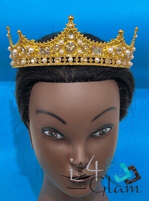 Male Pearl and Cz Crown