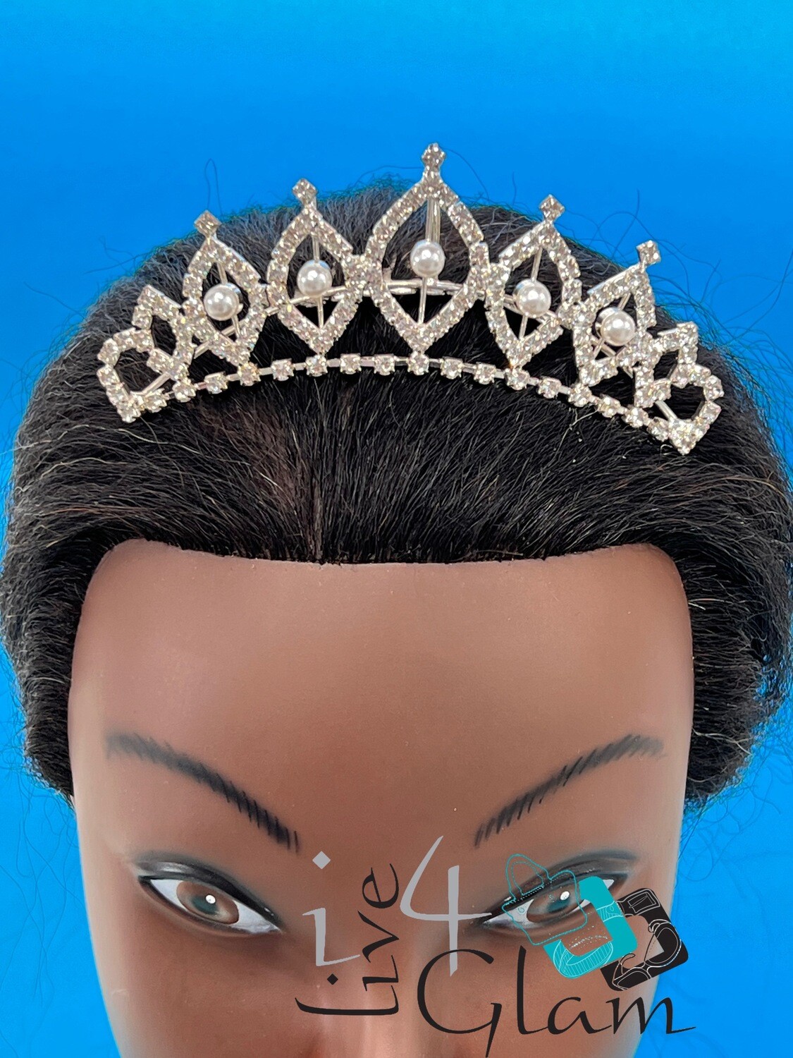 Large Comb Tiara Pearl