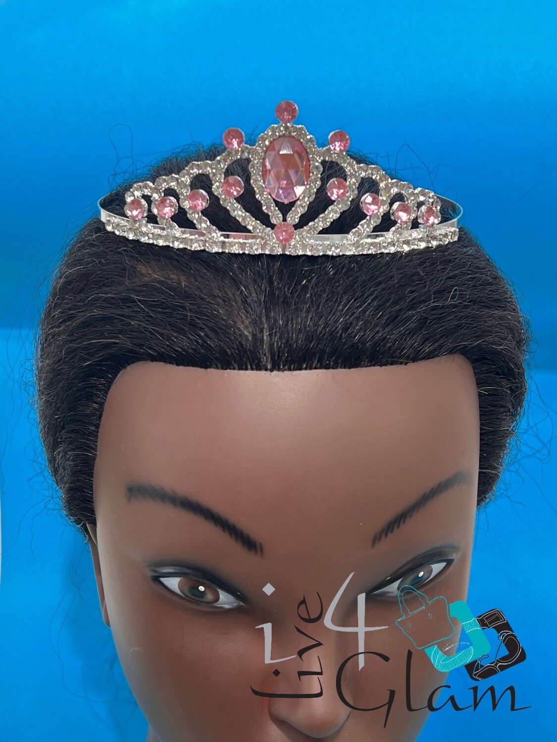 Silver Children Tiara Pink