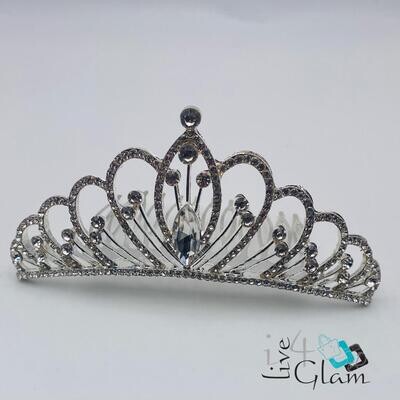 Large Children Comb Tiara Clear