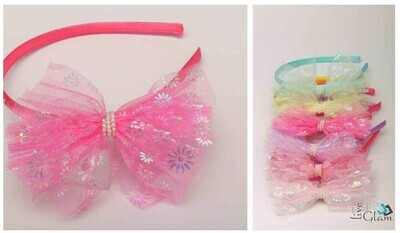 Bow w Pearl  Headband