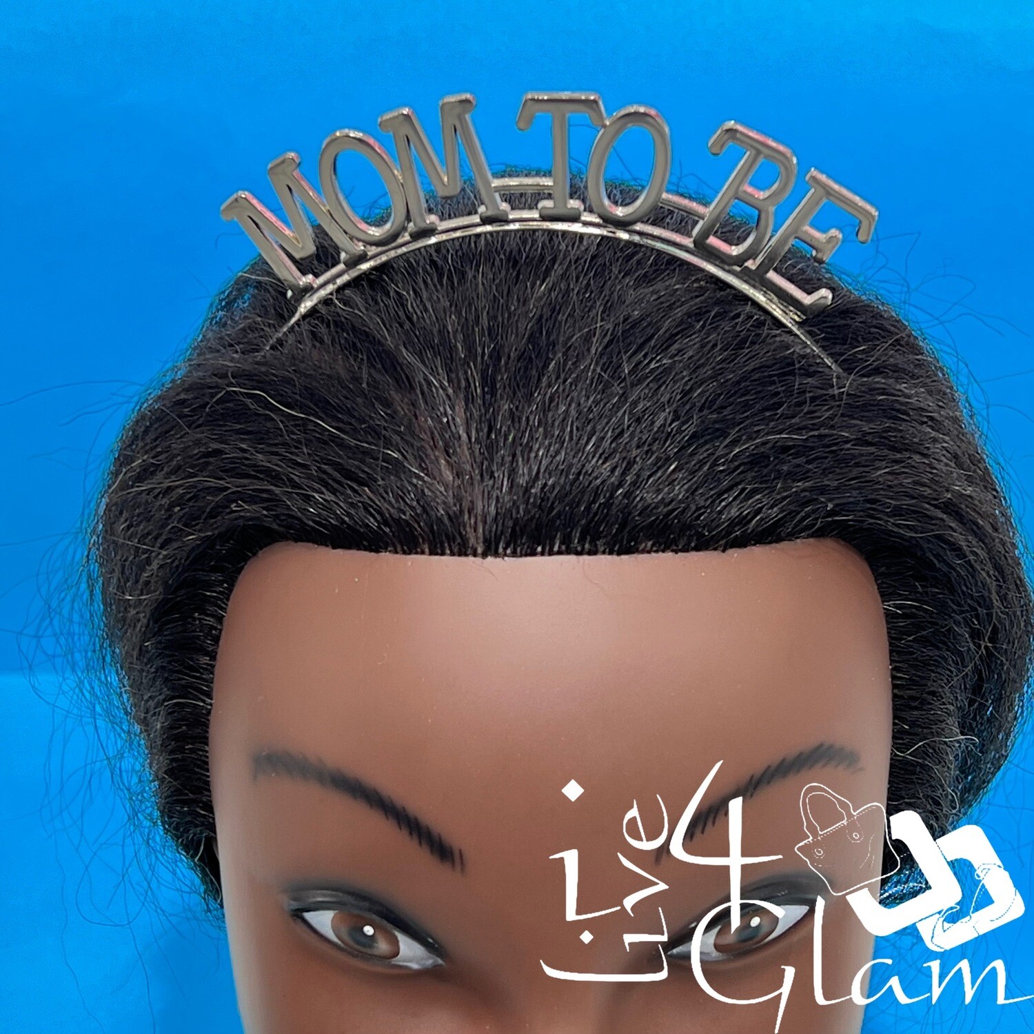 Mom to be Headband, Color: Silver tone